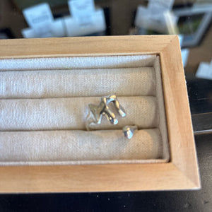 Sterling Molten Wave Ring
