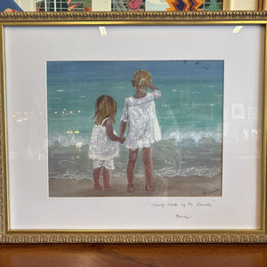 Original Print "holding Hands by the Seaside" by Marilyn Rennie