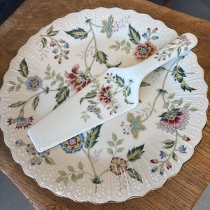 Vintage Porcelain Cake Plate & Server - Andrea by Sadek