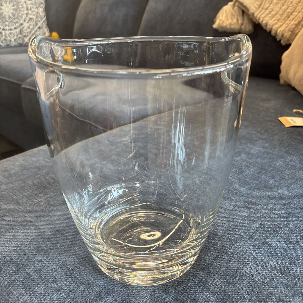 Clear Glass Ice Bucket