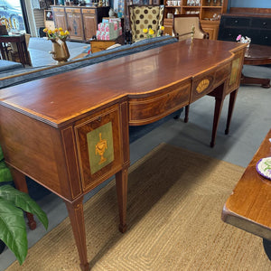 Refinished Kittinger Federal Style 1867 Mahogany Sideboard with Louis XVI Decorative Inlay