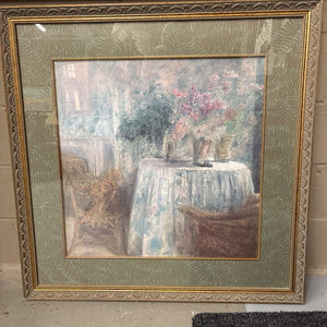 Framed Print "Two Chairs Around the Table" by Piet Bekaert