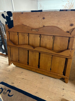 Solid Maple Cottage Double Bed Frame HB, FB, Side Rails, Slats