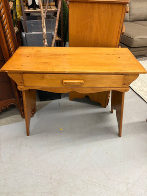 Solid Maple Cottage Core Desk w Drawer