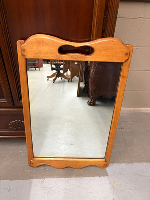 Solid Maple Cottage Core Framed Mirror
