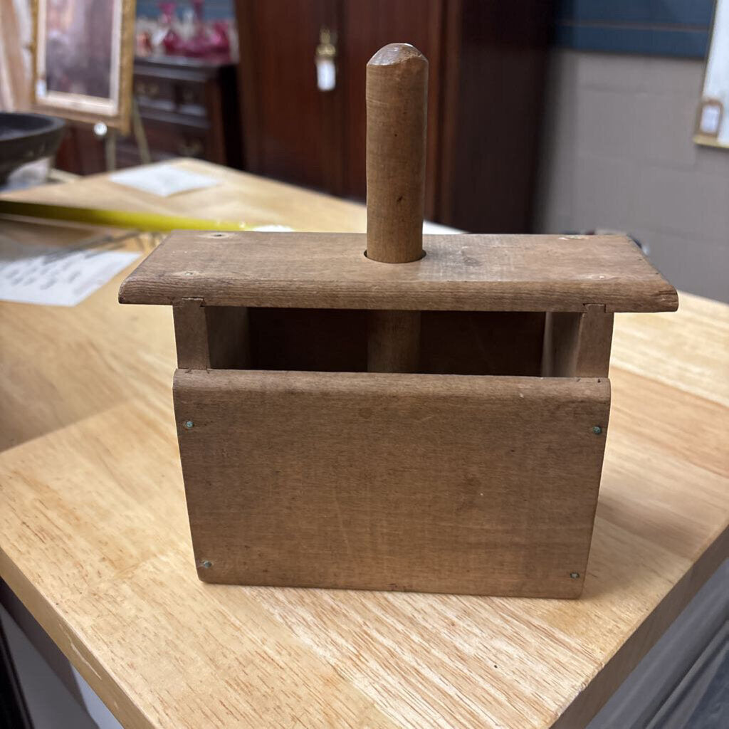 Antique Wooden Butter Mold Press
