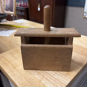 Antique Wooden Butter Mold Press