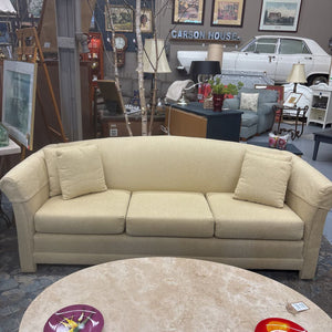 Soft Yellow Contemporary 3-Seater Sofa