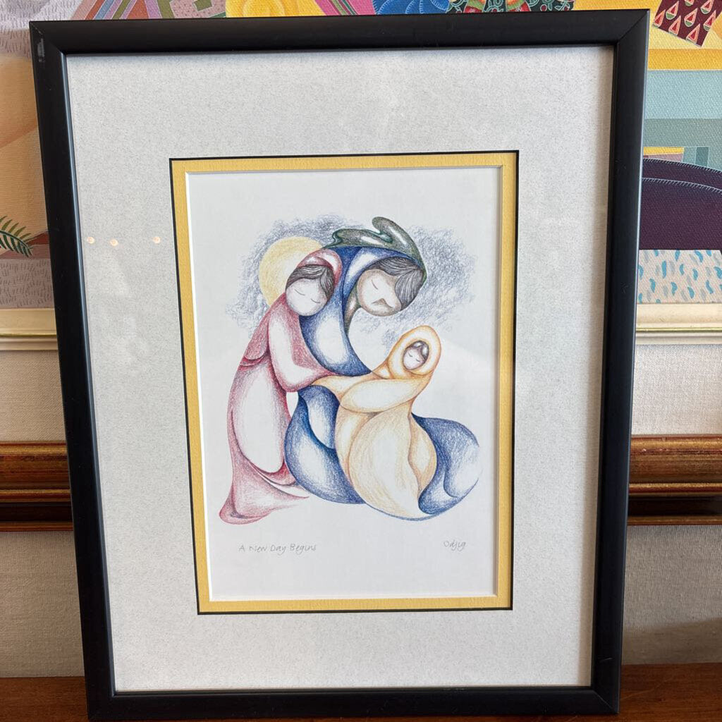 Framed Print "A new Day Begins" by Daphne Odjig
