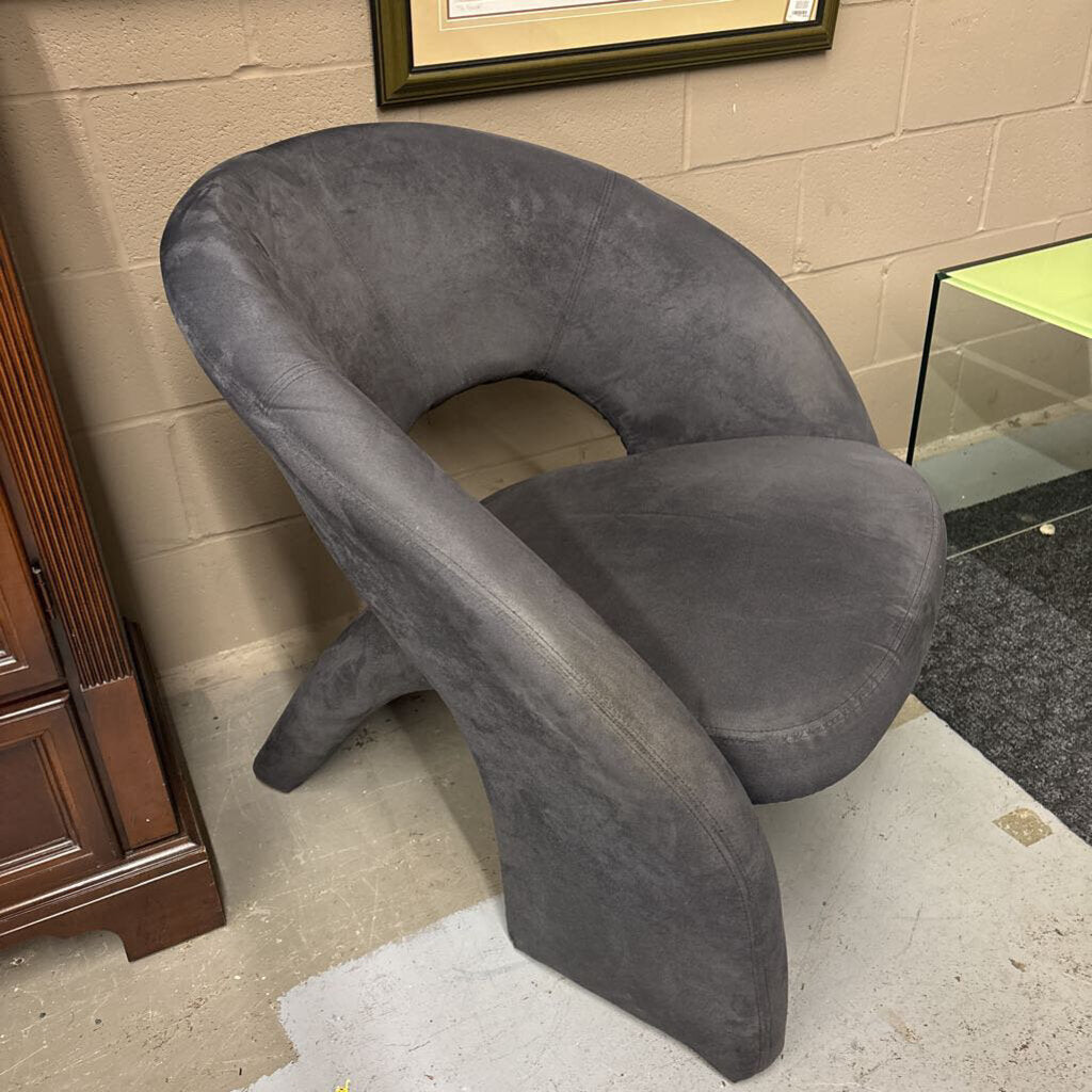 Tongue Lounge Chair Suede