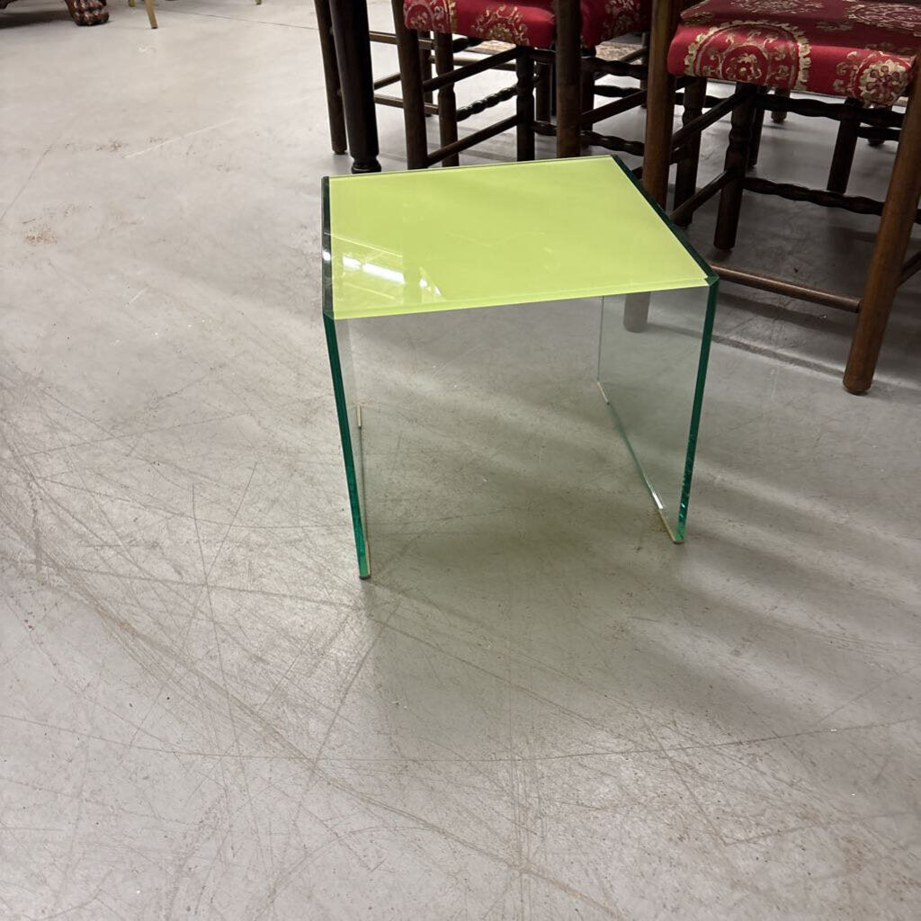 Italian Glass Design Side Table