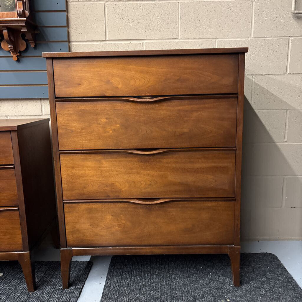 Kauffman MCM Walnut Dresser - 4 Drawers