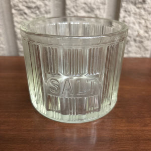 Vintage Hossier Glass Salt Container