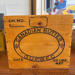 Vintage "Canadian Butter" Wooden Crate