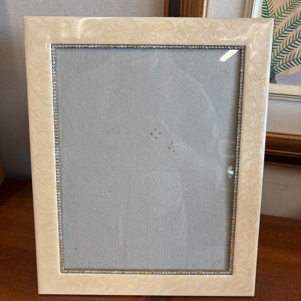 Cream and Rhinestone 8x10 Frame-Condition Noted