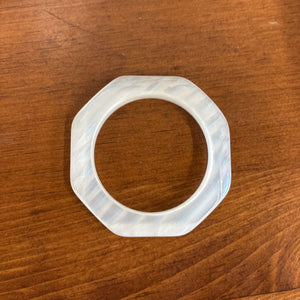 Vintage Mother of Pearl Lucite Acrylic Bangle