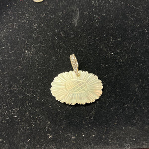 Mother of Pearl Floral Pendant
