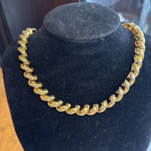 Gold Tone Chunky "Napier" Necklace