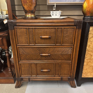 NEW Rattan 3 Drawer Dresser