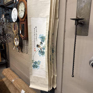 SET OF 4 Vintage Chinese Scroll Hand Paintings