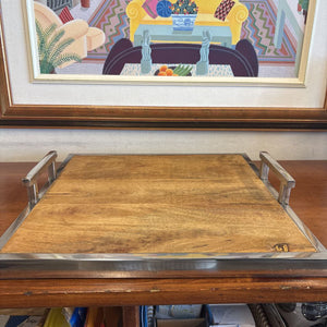 Wood & Aluminum Tray
