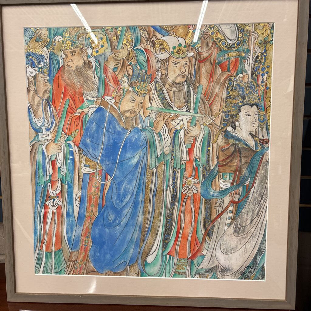 "Homage to the Highest Power"Original Ink and Gouache on Paper by Local Kingston Artist Pengyuan Wang 2017