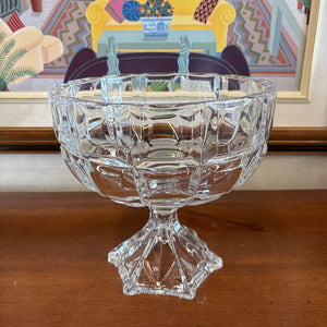 Vintage German Clear Crystal Bowl