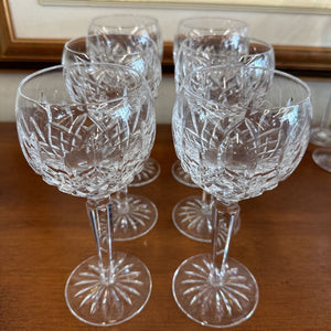 Waterford Signed Crystal 'COLLEEN' Champagne Coupe/Sorbet Glasses - SET of 6