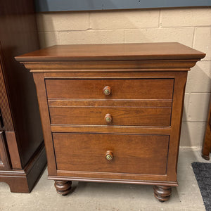Sears Home Wooden Bedside Table w 2 Drawers
