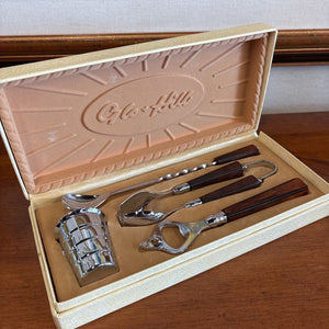 Vintage 1960's Glo-hill "Barmates" Cocktail Tool Set