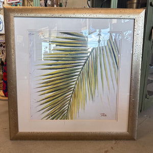Art Print - w Palm in Gold Frame
