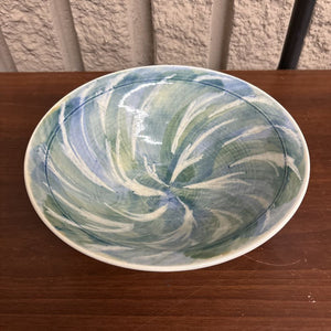 Ceramic Blue & Green Bowl by Kingston's Marga Vanderwal