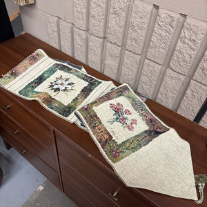 Floral Woven Table Runner