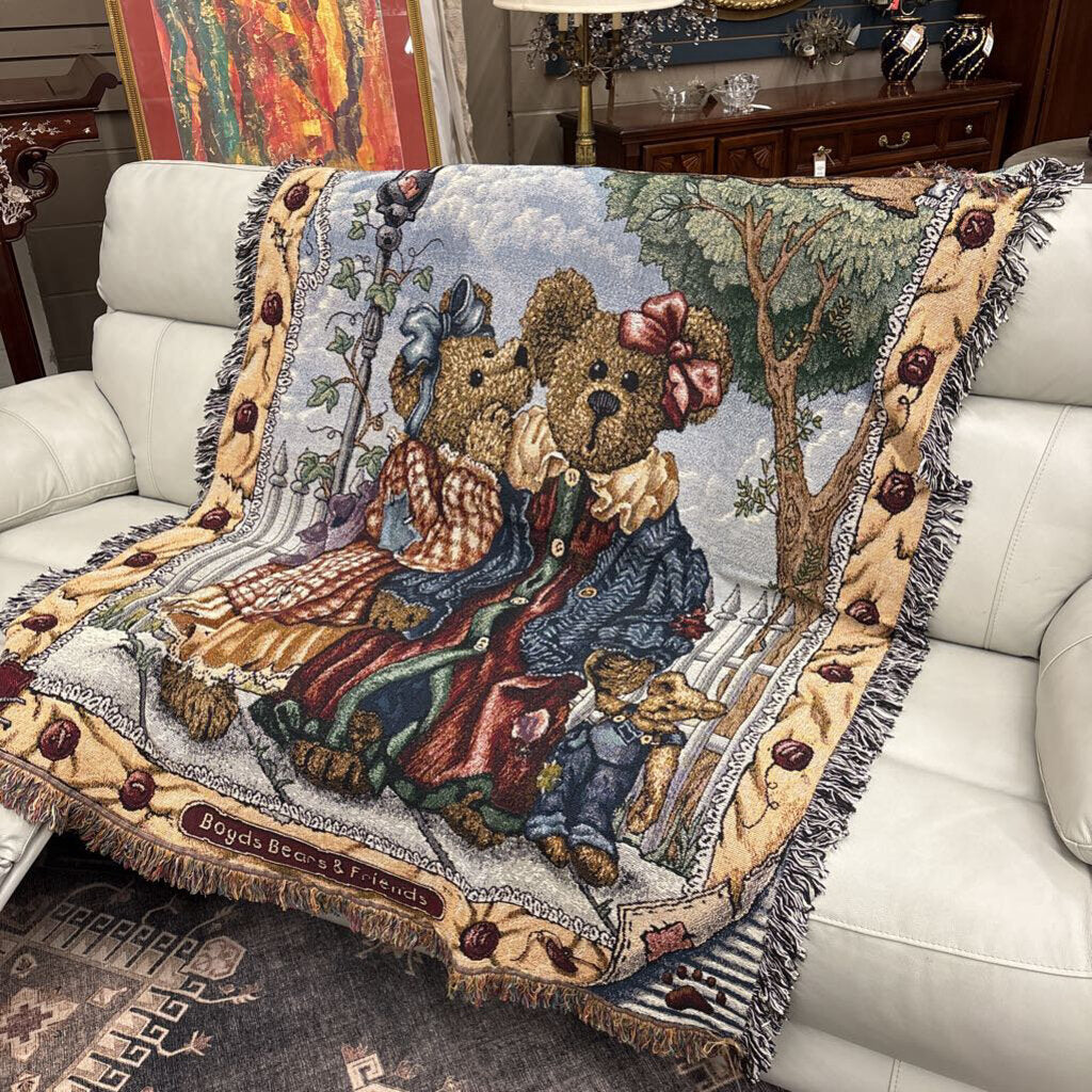 Woven Teddy Bear Blanket