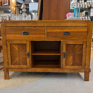 Walnut Sideboard w Black Hardware
