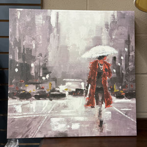 Lady in Red Canvas Print