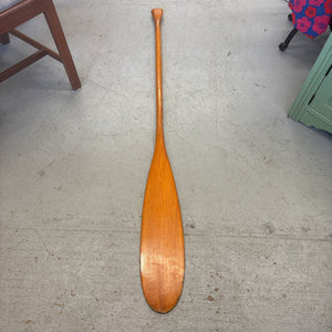 Traditional Wooden Canoe Paddle