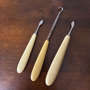 Antique Manicure Tools and Button Pull