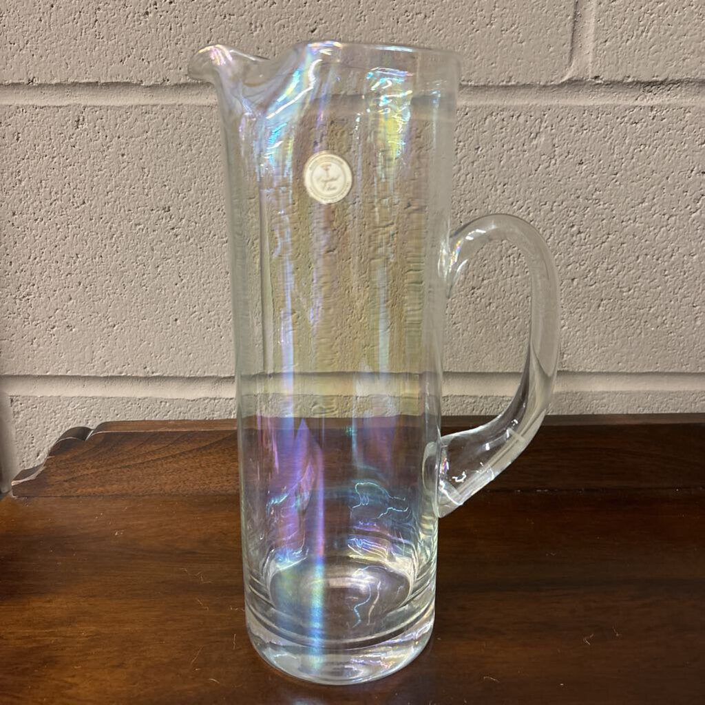 Romanian Clear Crystal Pitcher