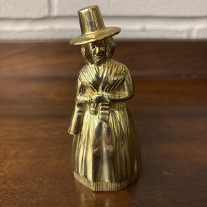 Vintage Solid Brass Bell Welsh Lady