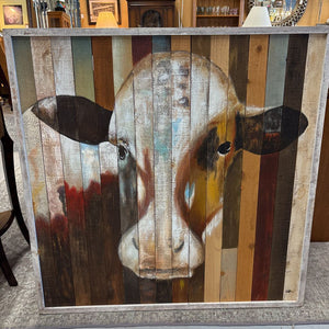 White Framed "Belle of the Farm" by Pier 1 Imports