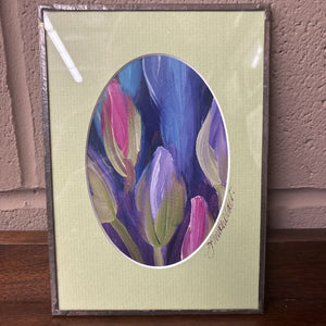 Original Framed Floral Acrylic Painting by Joyce Burkholder