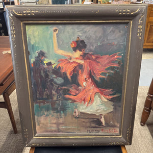 'Flamenco Dancer' Original Acrylic by Bercfeldt from Skinner Estate, GAN