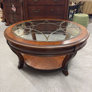 Hooker Brookhaven Glass Top Coffee Table