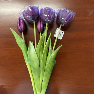 Fresh Touch PURPLE Peony Tulip Bundle 15" 10195PUR