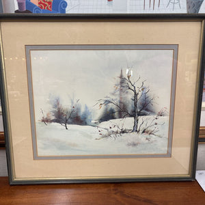 Trees in a Pasture - Original WC by Wislemon 1981