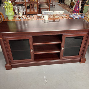 Sauder Palladia Cherry Vaneer Entertainment Unit