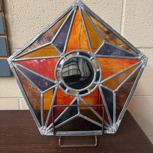 Stained Glass Hanging Star Suncatcher