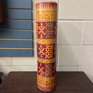 Asian Hardwood Decorated Vase