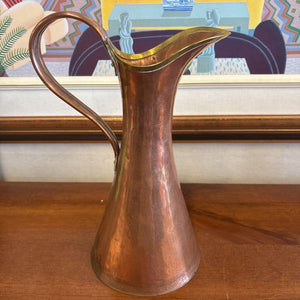 Vintage Russian Imperial Copper Ewer Pitcher